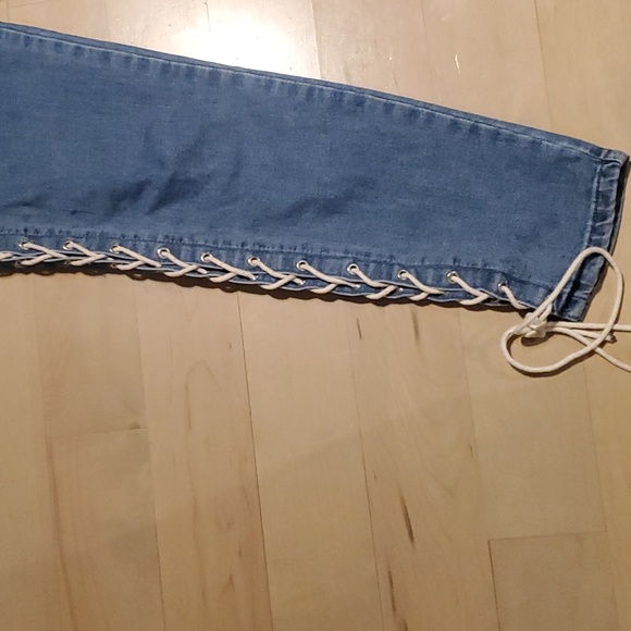 Boohoo Lace Up Jeans Size 10 - Picture 5 of 5